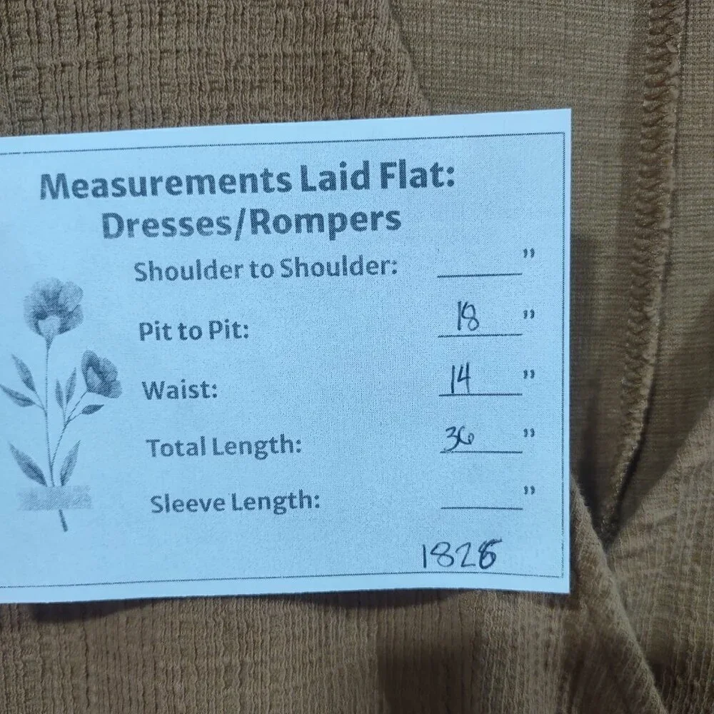 Madewell Women's Tan Flutter Sleeve Faux Wrap Mini Dress - Picture 9 of 9